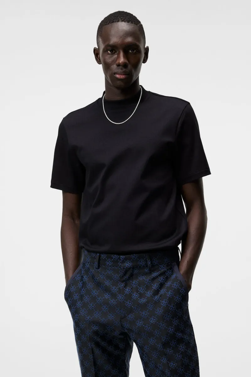 T-shirts | T-shirts-J.Lindeberg Ace Mock Neck T-shirt Black