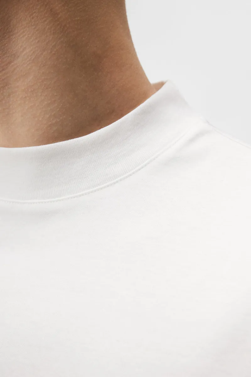 Överdelar | T-shirts-J.Lindeberg Ace Mock Neck T-shirt White