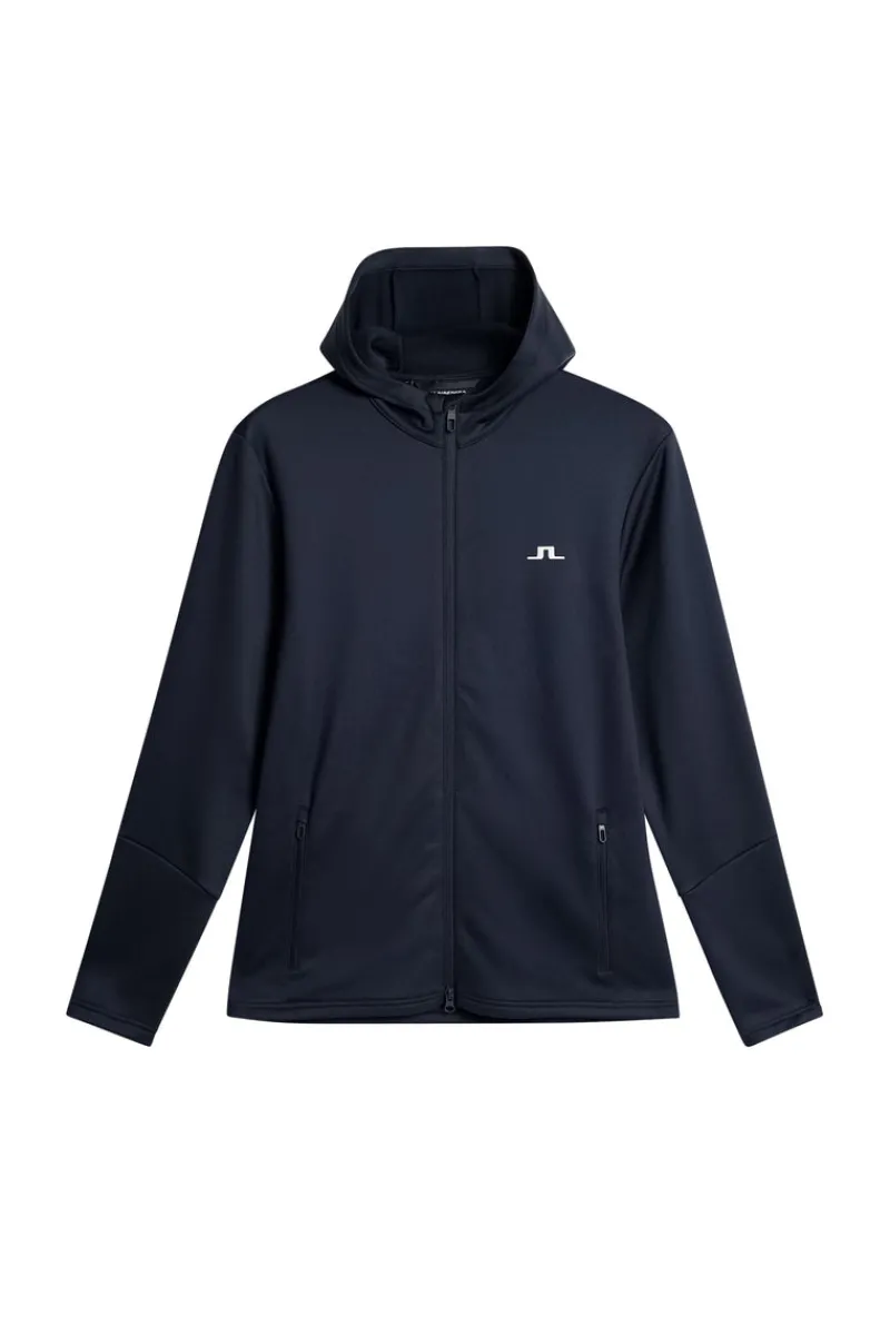 Golf | Bas- Och Mellanlager-J.Lindeberg Aerial Full Zip Hood JL Navy