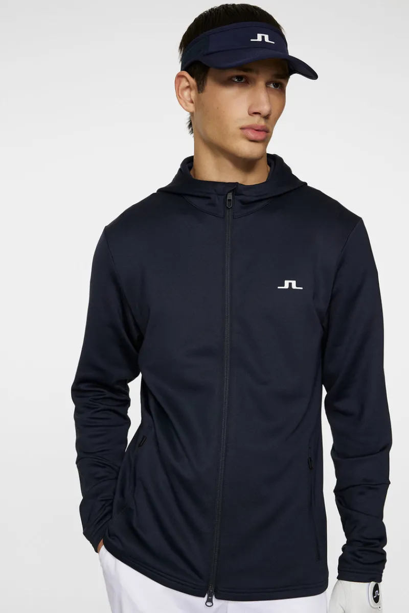 Golf | Bas- Och Mellanlager-J.Lindeberg Aerial Full Zip Hood JL Navy