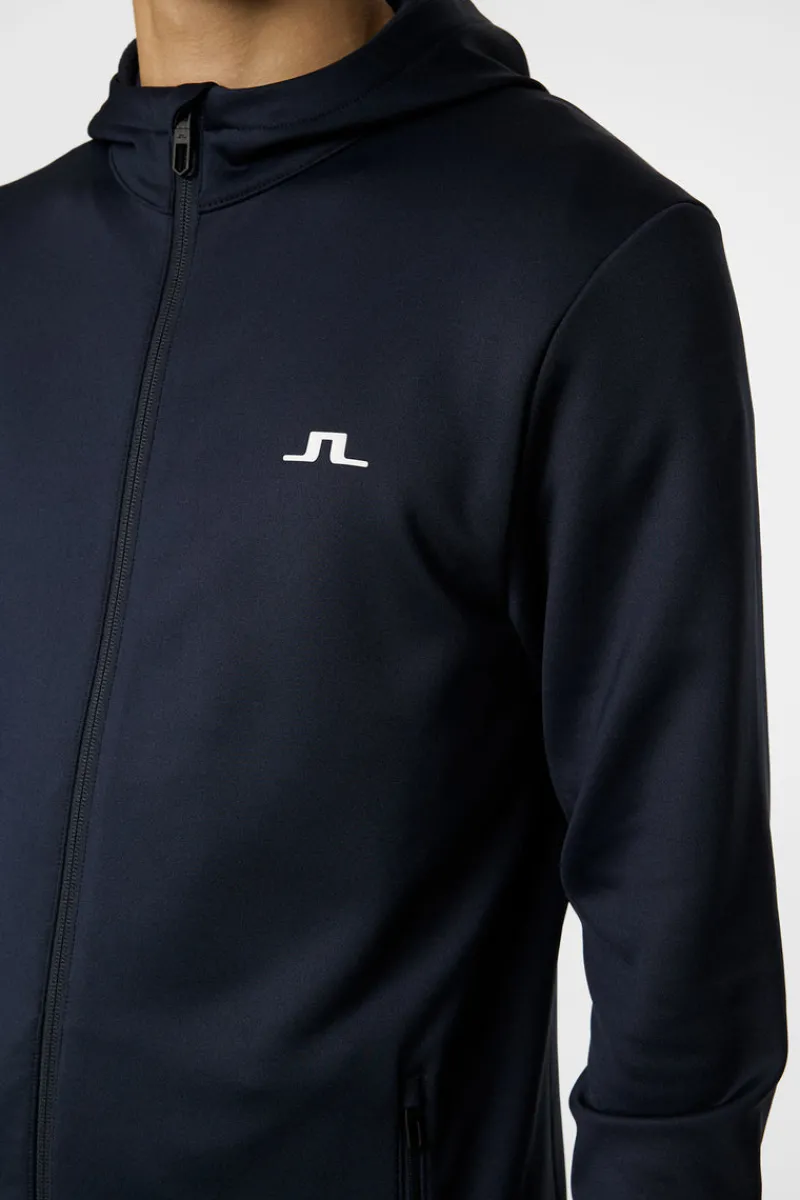 Golf | Bas- Och Mellanlager-J.Lindeberg Aerial Full Zip Hood JL Navy