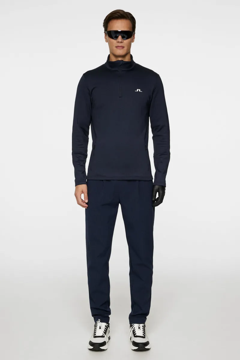 Golf | Bas- Och Mellanlager-J.Lindeberg Aerial Quarter Zip Mid Layer JL Navy