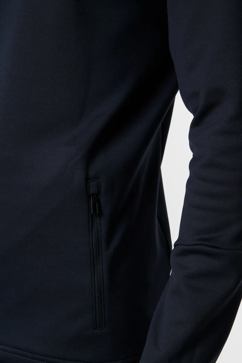 Golf | Bas- Och Mellanlager-J.Lindeberg Aerial Quarter Zip Mid Layer JL Navy