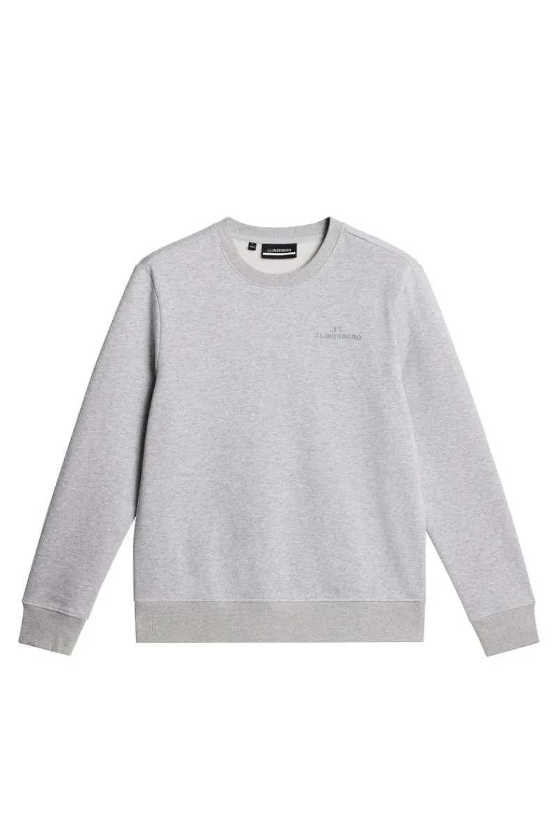 Active | Tröjor-J.Lindeberg Alpha Crew Neck Light Grey Melange