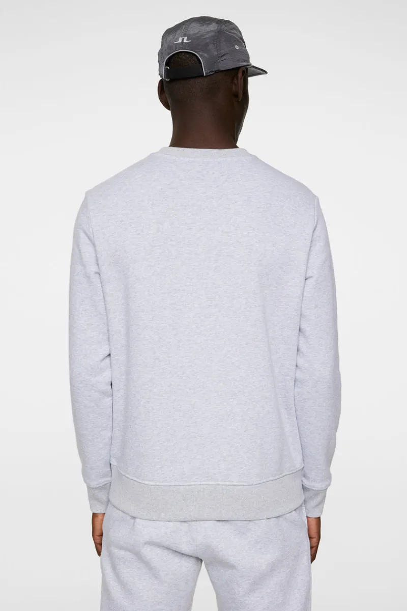 Active | Tröjor-J.Lindeberg Alpha Crew Neck Light Grey Melange