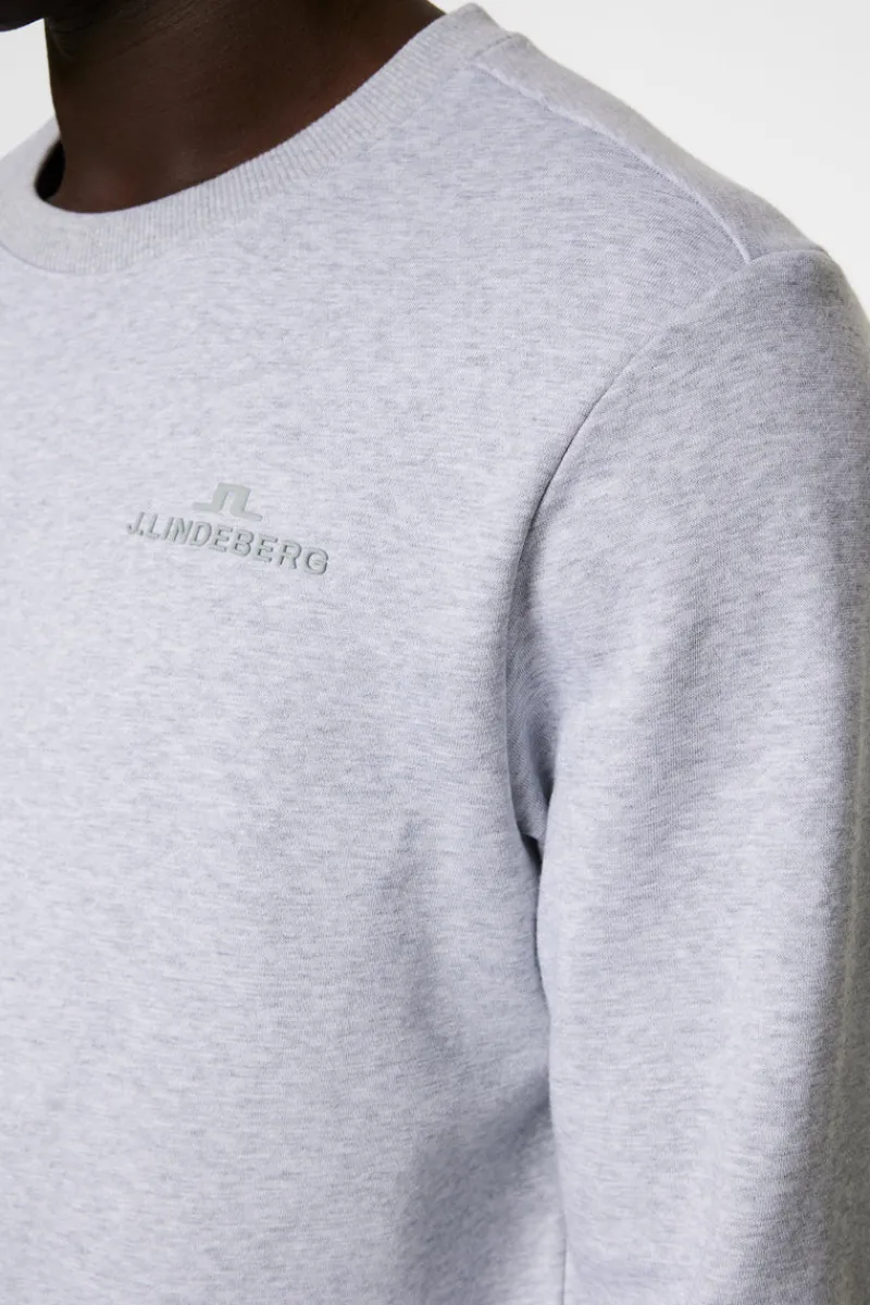 Active | Tröjor-J.Lindeberg Alpha Crew Neck Light Grey Melange