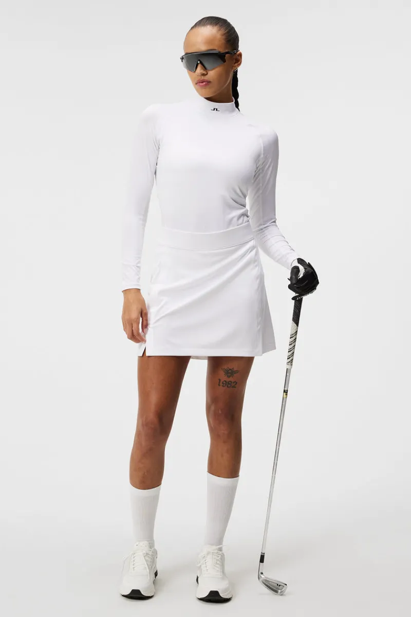 Golf | Kjolar-J.Lindeberg Amelie Mid Golf Skirt White