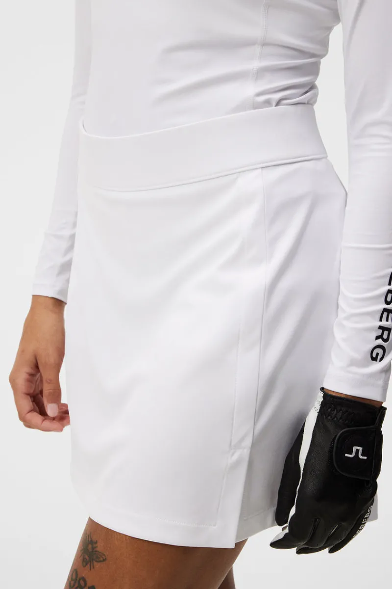 Golf | Kjolar-J.Lindeberg Amelie Mid Golf Skirt White