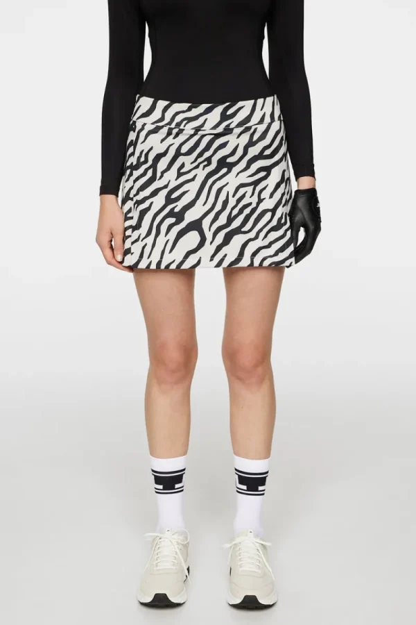 Golf | Kjolar-J.Lindeberg Amelie Print Skirt Tour Tiger Moonbeam M