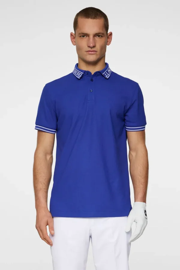 Golf | Överdelar-J.Lindeberg Austin Polo Clematis Blue