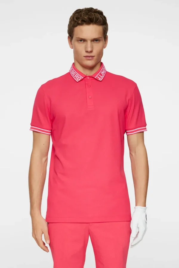 Golf | Pikétröjor-J.Lindeberg Austin Polo Azalea