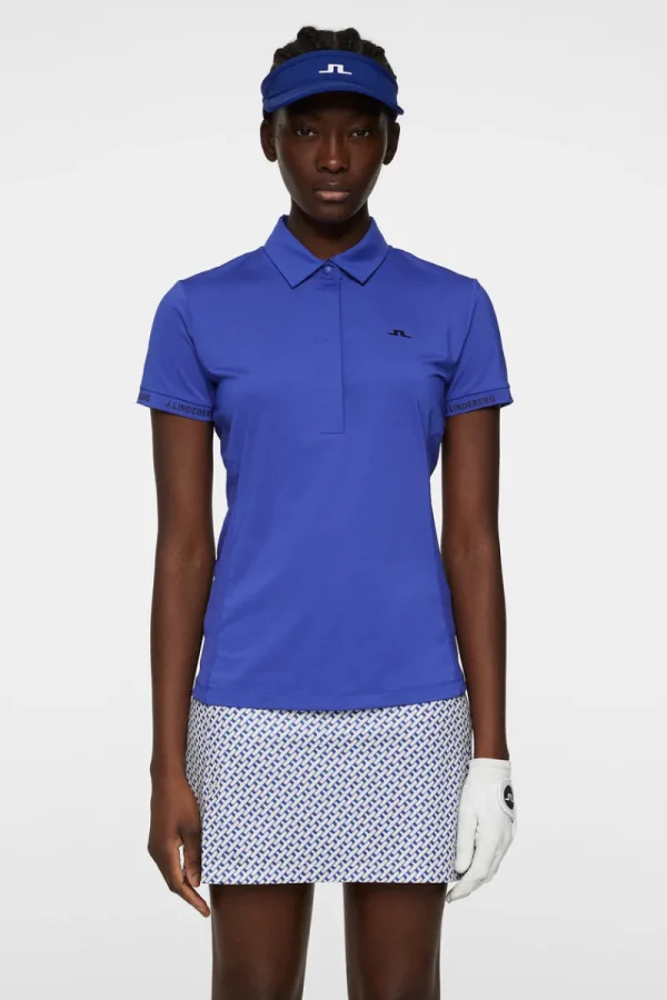 Golf | Överdelar-J.Lindeberg Becca Polo Clematis Blue