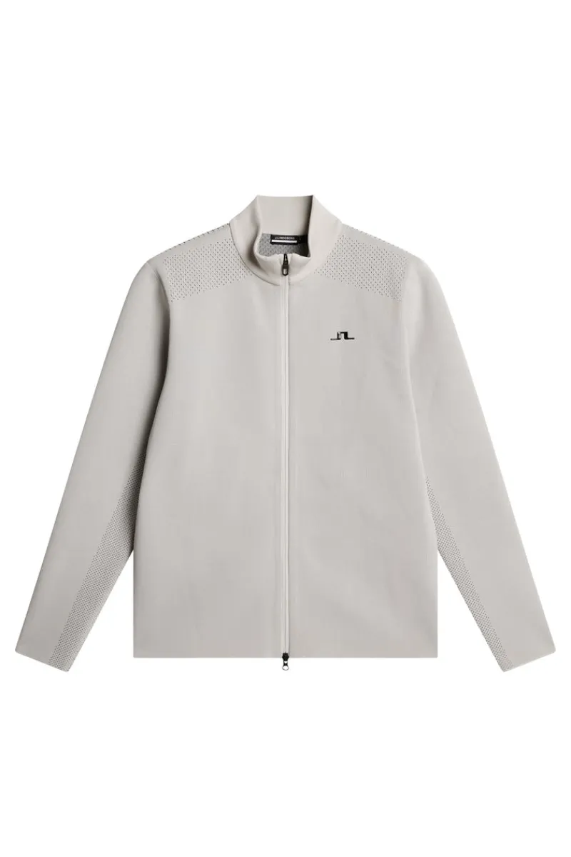 Golf | Stickat-J.Lindeberg Bo Tech Knit Zip Sweater Moonbeam