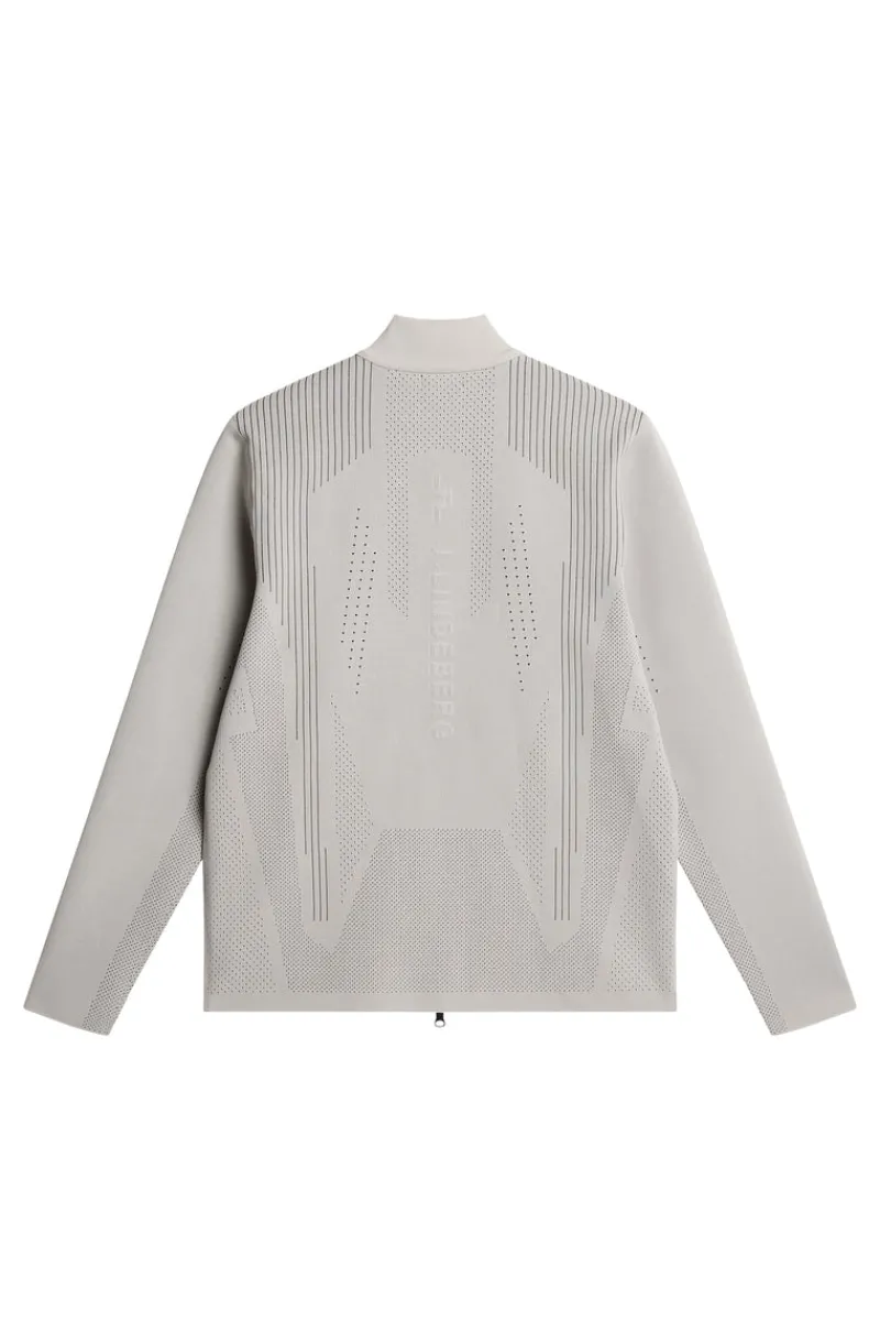 Golf | Stickat-J.Lindeberg Bo Tech Knit Zip Sweater Moonbeam