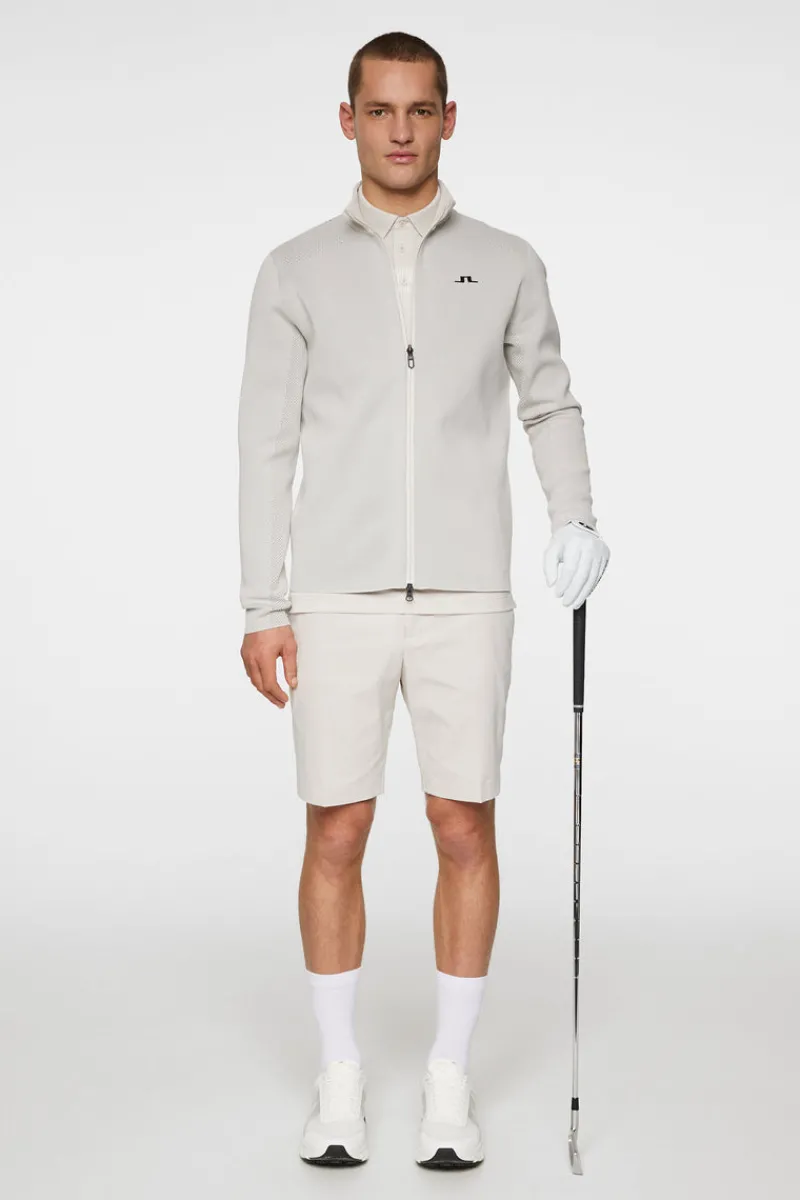 Golf | Stickat-J.Lindeberg Bo Tech Knit Zip Sweater Moonbeam
