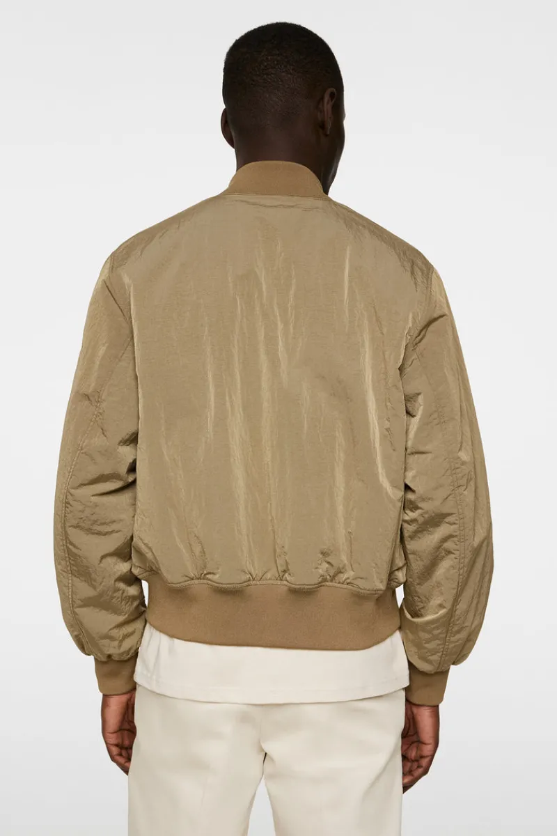 Jackor | Ytterkläder-J.Lindeberg Bradfield Crinkle Bomber Jkt Batique Khaki