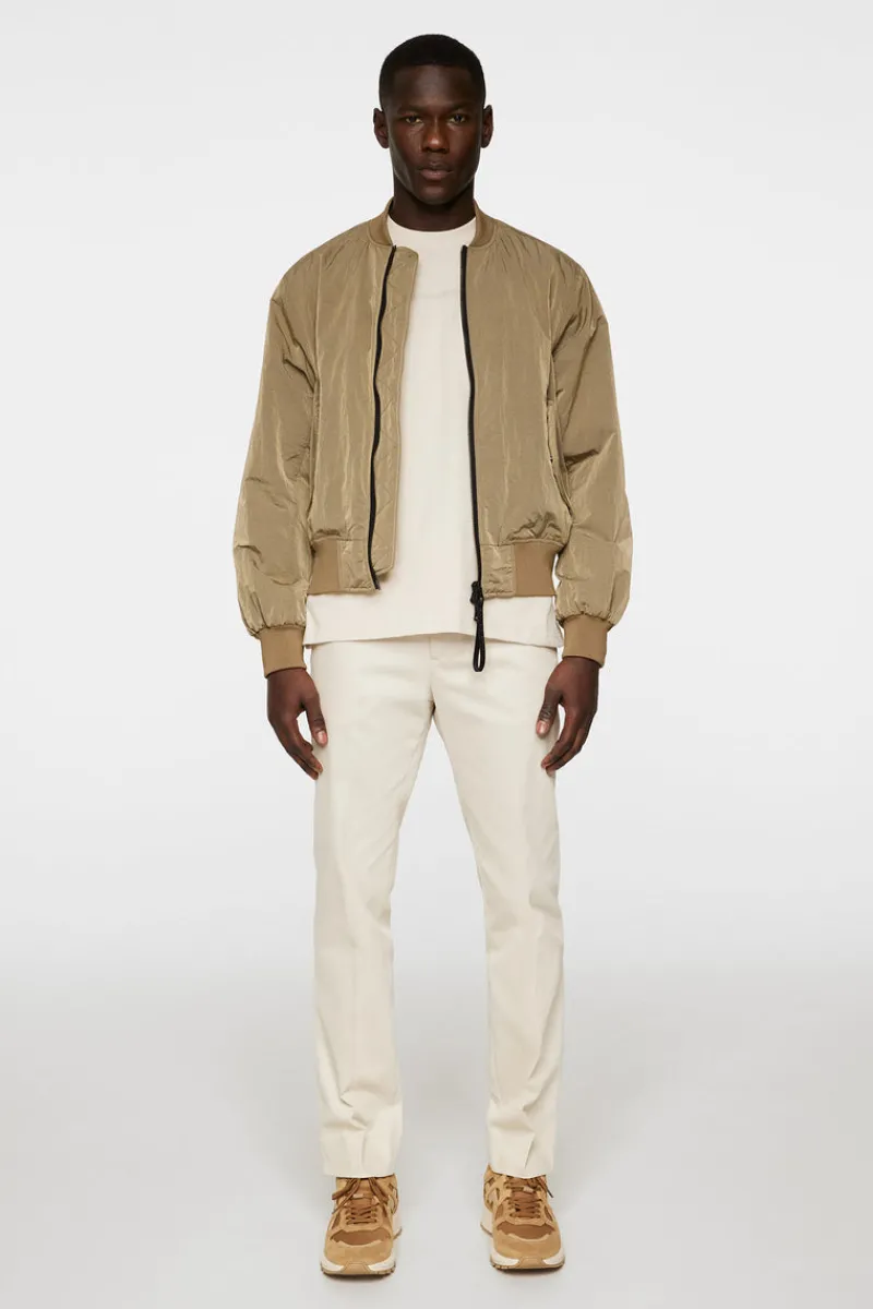 Jackor | Ytterkläder-J.Lindeberg Bradfield Crinkle Bomber Jkt Batique Khaki