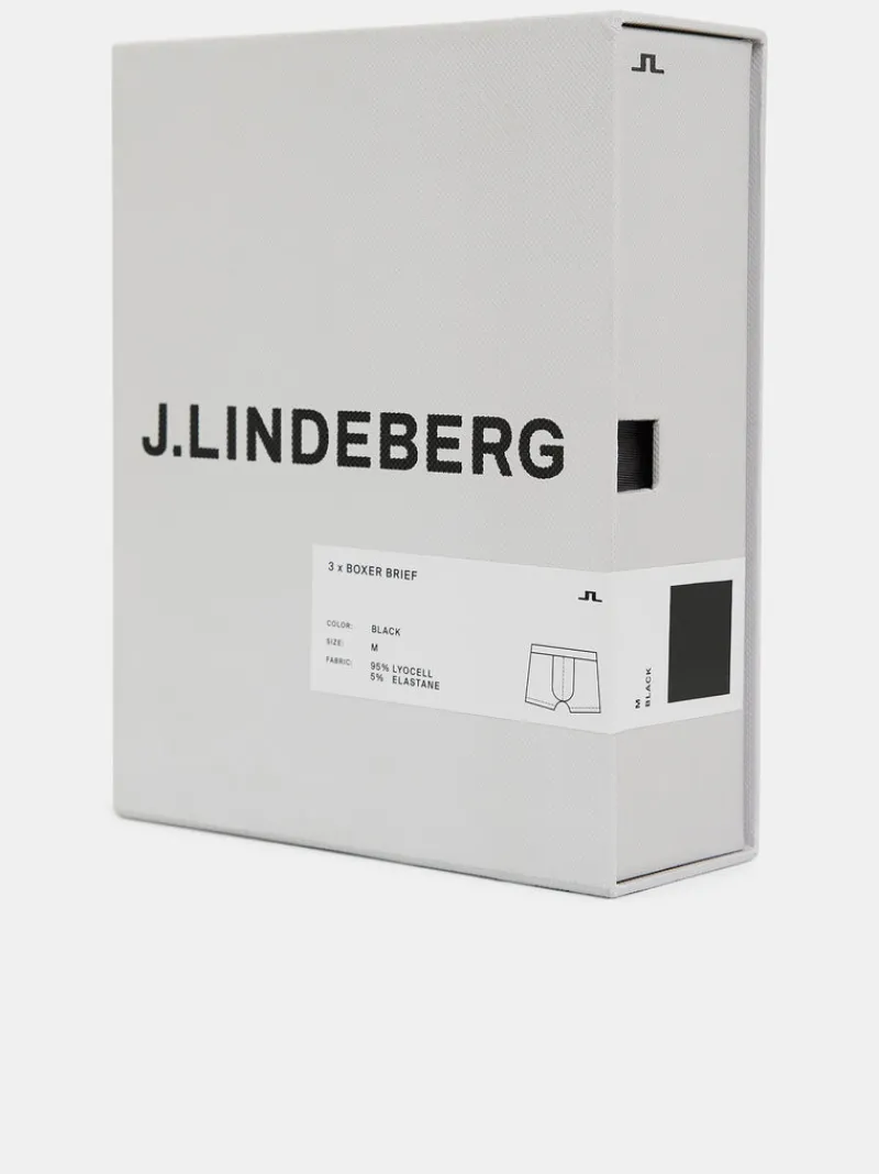 Accessoarer | Underkläder-J.Lindeberg Bridge Lyocell Boxer Black