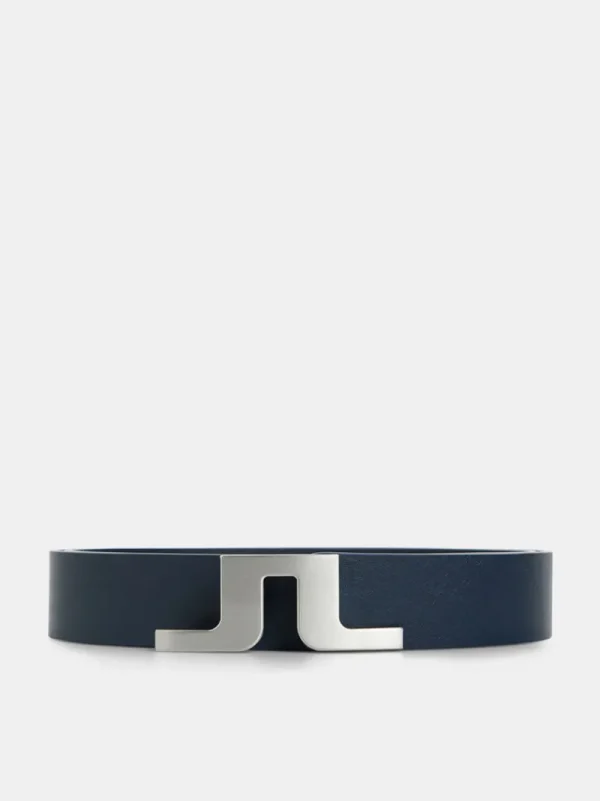 Bälten-J.Lindeberg Bridger Leather Belt JL Navy