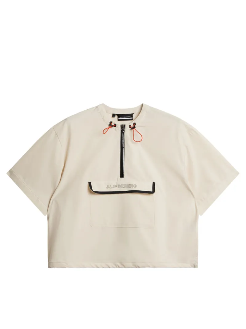 Bas- Och Mellanlager | Outdoor-J.Lindeberg Chrisann Short Sleeve Pullover Almond Milk