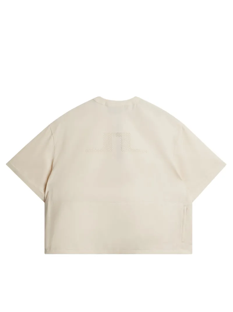 Bas- Och Mellanlager | Outdoor-J.Lindeberg Chrisann Short Sleeve Pullover Almond Milk