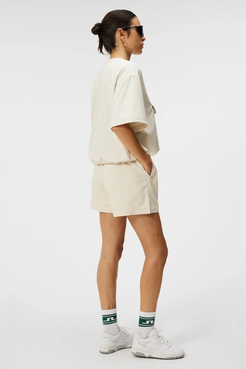 Bas- Och Mellanlager | Outdoor-J.Lindeberg Chrisann Short Sleeve Pullover Almond Milk