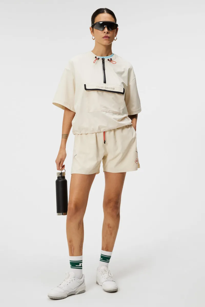 Bas- Och Mellanlager | Outdoor-J.Lindeberg Chrisann Short Sleeve Pullover Almond Milk