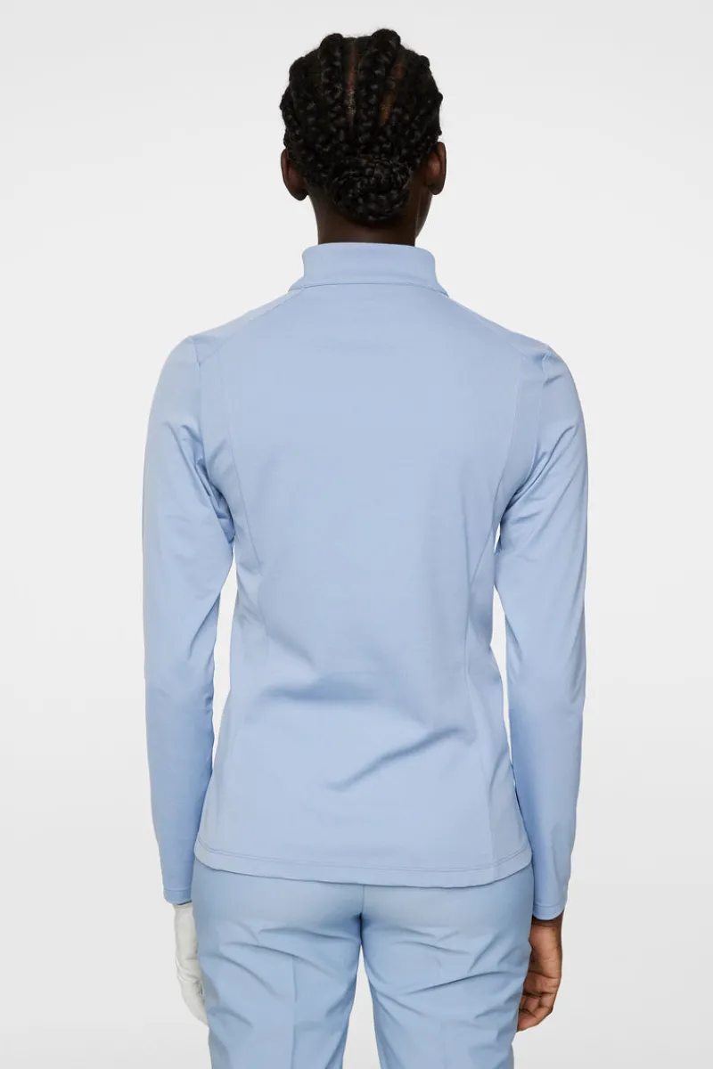 Golf | Bas- Och Mellanlager-J.Lindeberg Cindy Quarter Zip Mid Layer Rain Washed