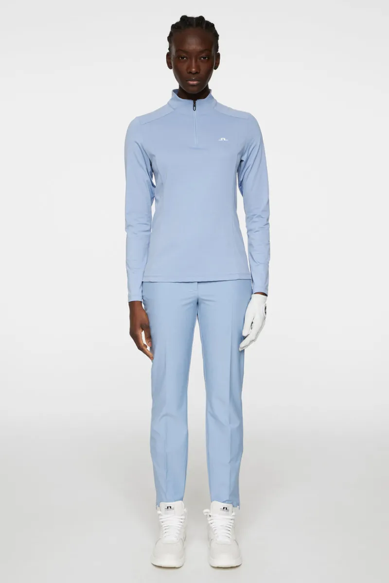 Golf | Bas- Och Mellanlager-J.Lindeberg Cindy Quarter Zip Mid Layer Rain Washed