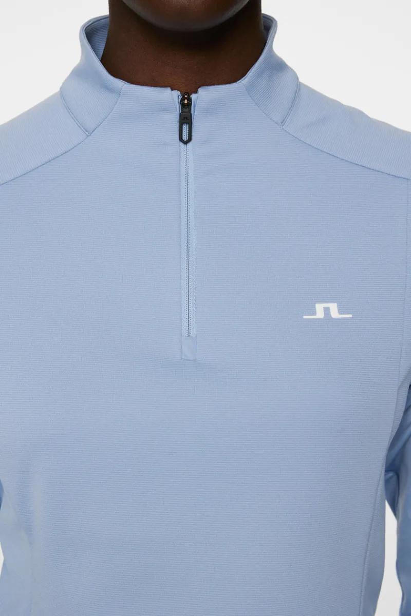 Golf | Bas- Och Mellanlager-J.Lindeberg Cindy Quarter Zip Mid Layer Rain Washed