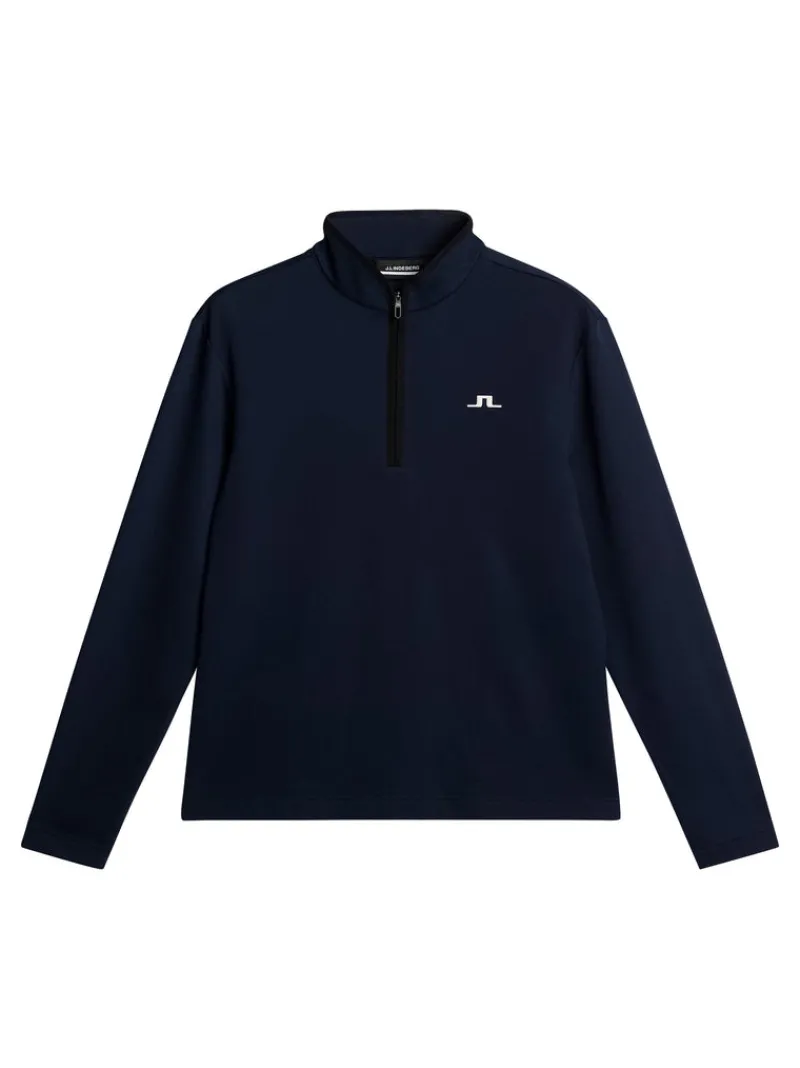 Golf | Bas- Och Mellanlager-J.Lindeberg Clide Quarter Zip Mid Layer JL Navy