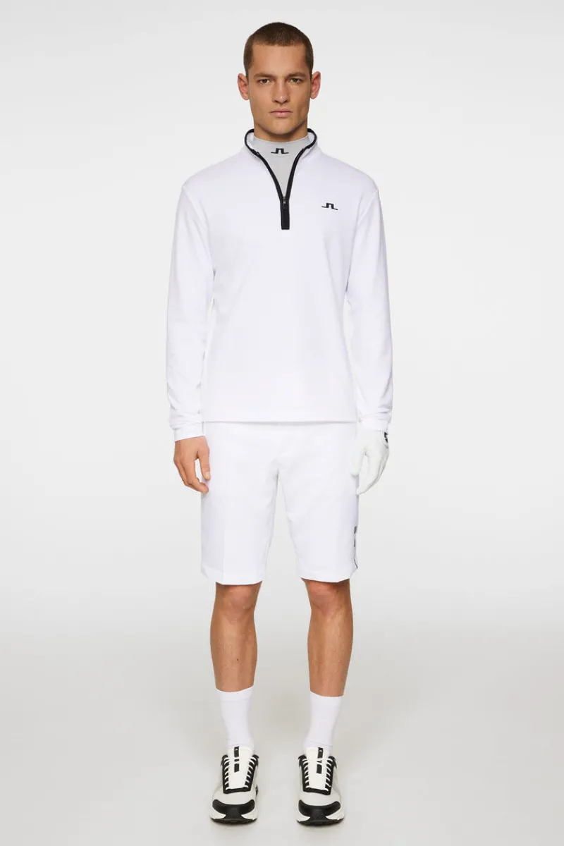 Golf | Bas- Och Mellanlager-J.Lindeberg Clide Quarter Zip Mid Layer White