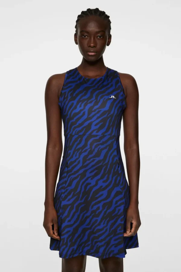 Golf | Klänningar-J.Lindeberg Cora Print Dress Tour Tiger Clematis M