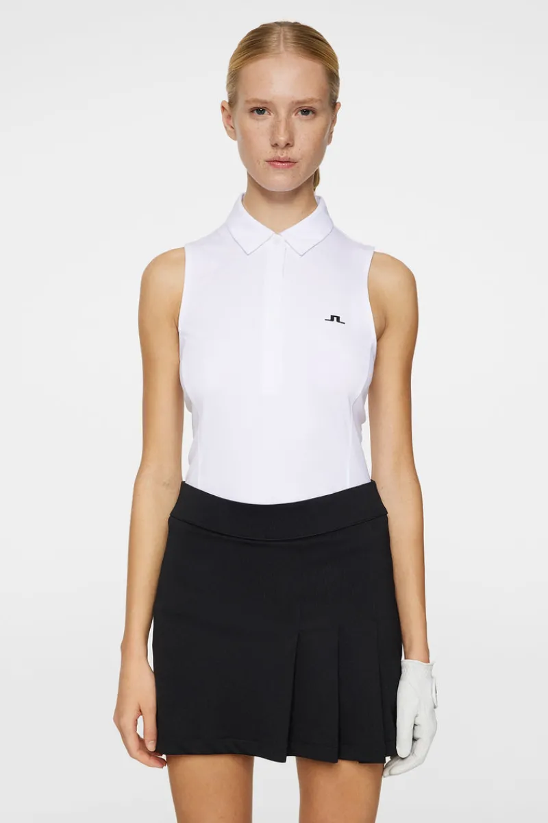 Golf | Linnen-J.Lindeberg Dena Sleeveless Top White
