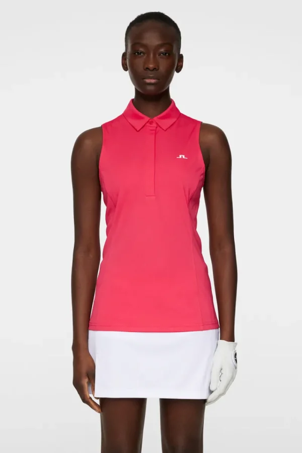 Golf | Linnen-J.Lindeberg Dena Sleeveless Top Azalea