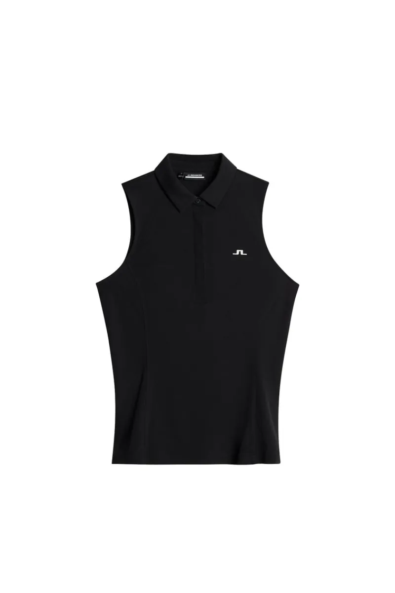 Golf | Linnen-J.Lindeberg Dena Sleeveless Top Black