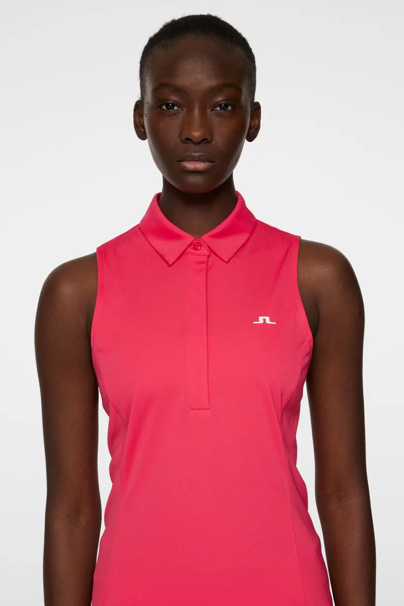 Golf | Linnen-J.Lindeberg Dena Sleeveless Top Azalea