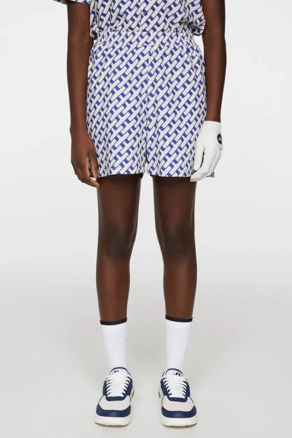 Golf | Underdelar-J.Lindeberg Diana Printed Shorts Tour Geo Moonbeam M