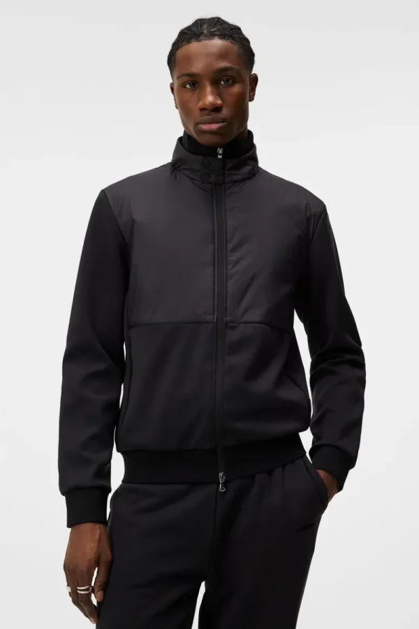 Tröjor | Överdelar-J.Lindeberg Dovid Hybrid Jacket Black