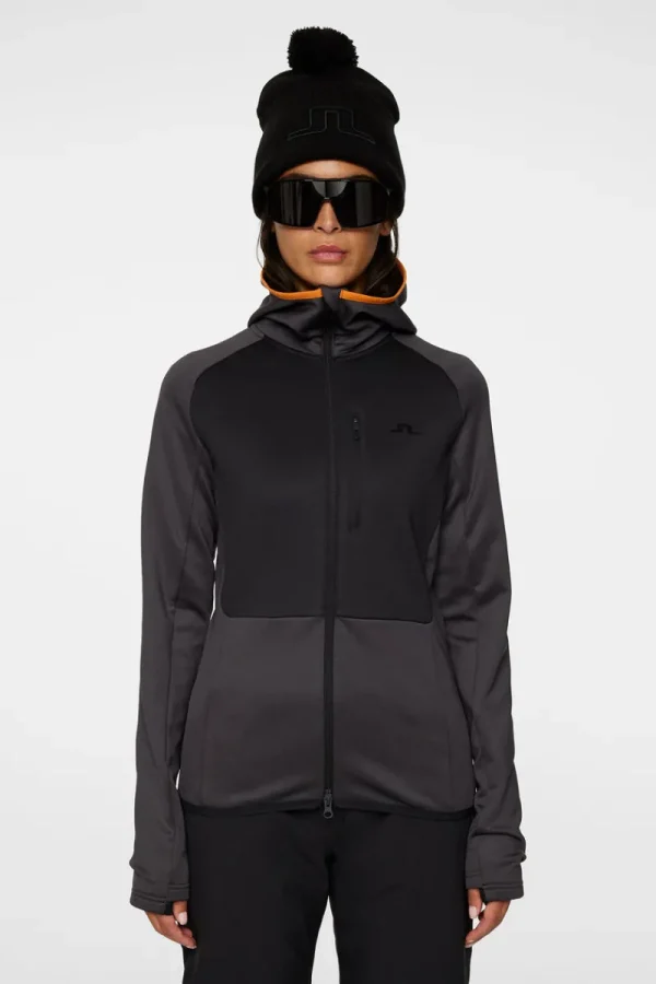 Ski | Bas & Mellanlager-J.Lindeberg Elana Full Zip Hood Asphalt