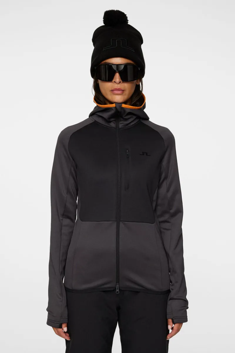Ski | Bas & Mellanlager-J.Lindeberg Elana Full Zip Hood Asphalt
