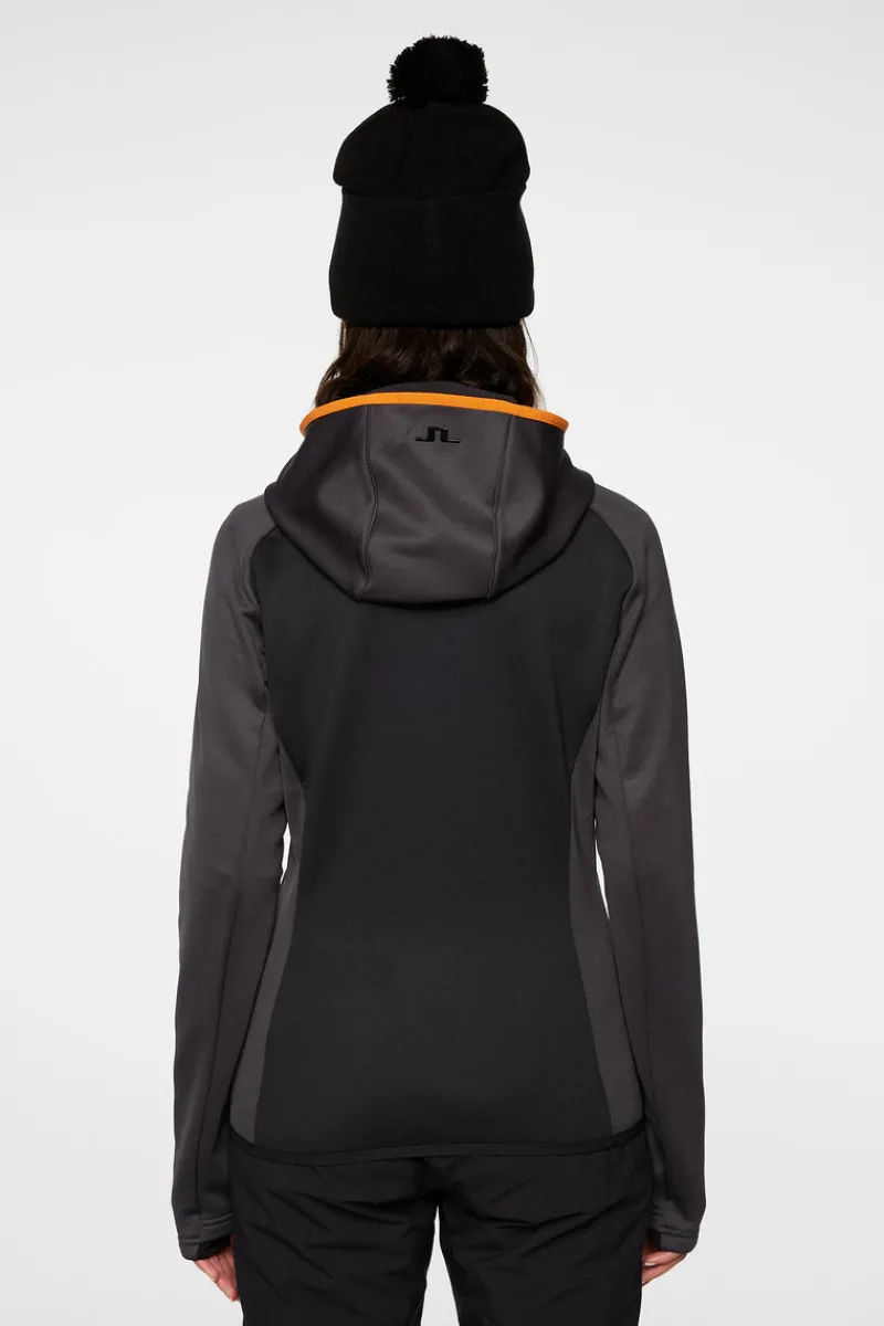 Ski | Bas & Mellanlager-J.Lindeberg Elana Full Zip Hood Asphalt