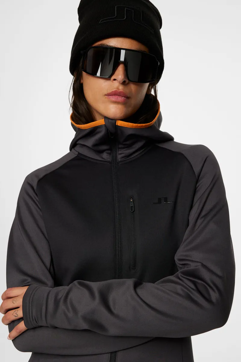 Ski | Bas & Mellanlager-J.Lindeberg Elana Full Zip Hood Asphalt
