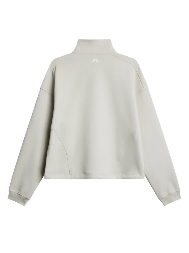 Tennis | Tröjor-J.Lindeberg Elin Zip Sweatshirt Moonbeam