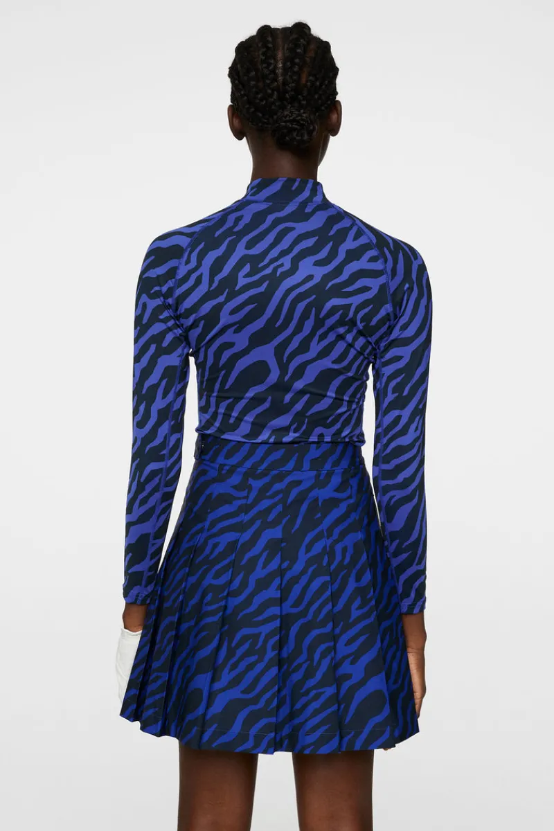 Golf | Bas- Och Mellanlager-J.Lindeberg Ella Print Compression Top Tour Tiger Clematis M