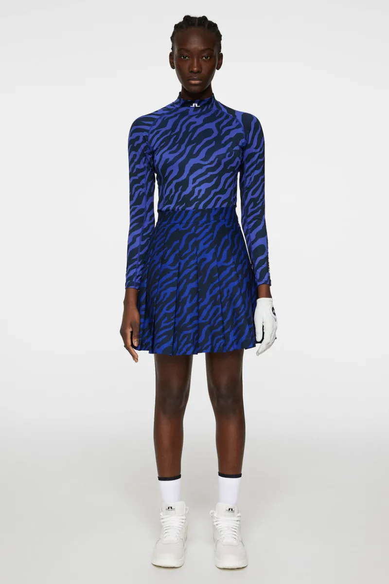 Golf | Bas- Och Mellanlager-J.Lindeberg Ella Print Compression Top Tour Tiger Clematis M