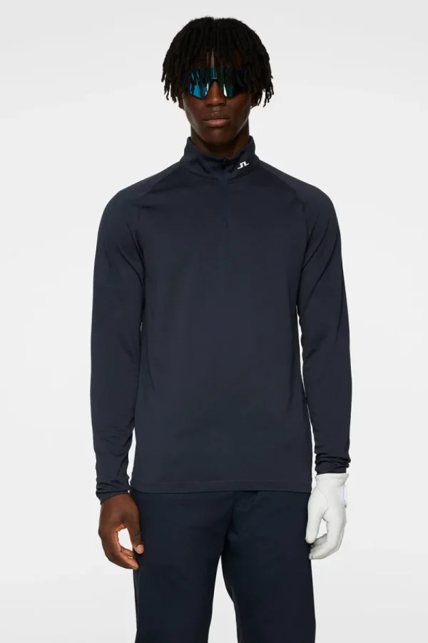 Golf | Bas- Och Mellanlager-J.Lindeberg Fay Seamless Mid Layer JL Navy