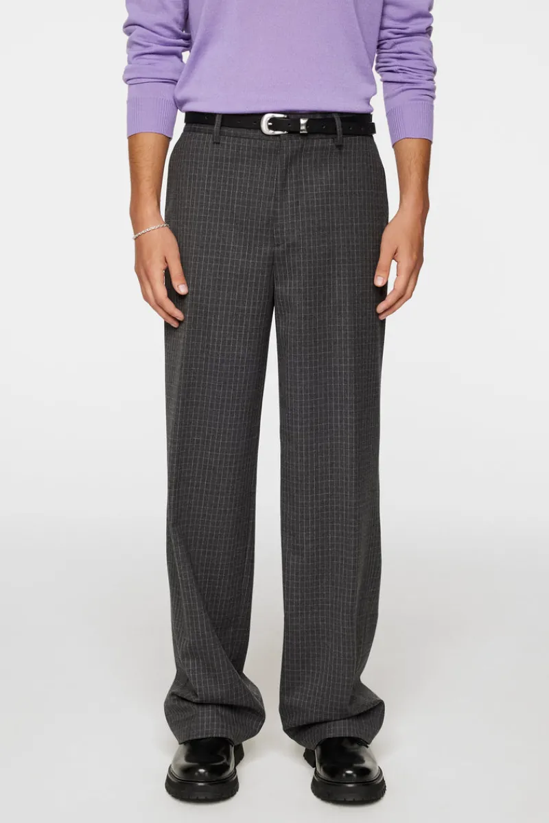 Byxor | Underdelar-J.Lindeberg Gaspard Wool Ripstop Pants Lava Smoke