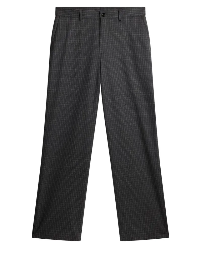 Byxor | Underdelar-J.Lindeberg Gaspard Wool Ripstop Pants Lava Smoke