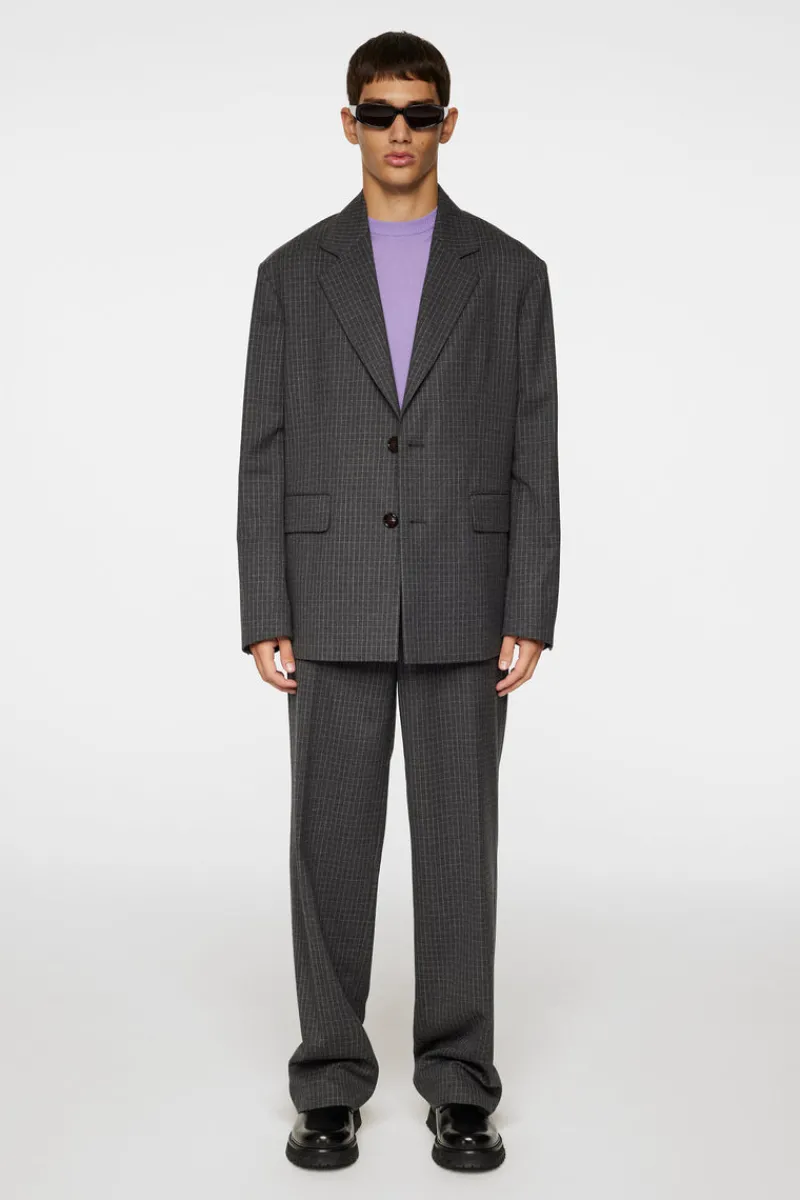 Byxor | Underdelar-J.Lindeberg Gaspard Wool Ripstop Pants Lava Smoke